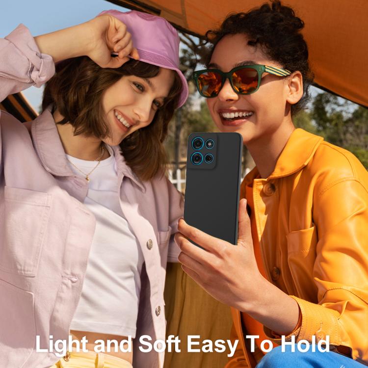 For Motorola Moto G86 5G Shockproof Silicone Magsafe Phone Case(Black)