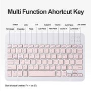For OPPO Pad 3 / Pad 2 Candy Color Bluetooth Keyboard Leather Case,Square Keys with Touchpad(Light Purple)