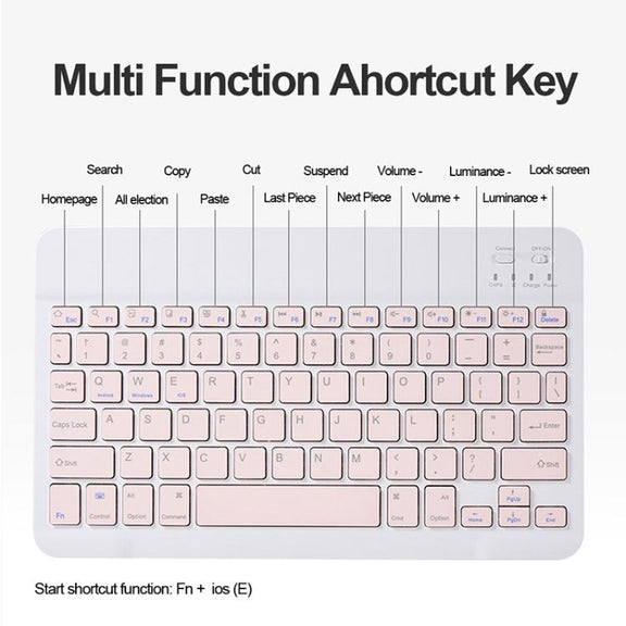 For OPPO Pad 3 / Pad 2 Candy Color Bluetooth Keyboard Leather Case,Square Keys with Touchpad(Light Purple)