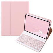 For OPPO Pad 3 / Pad 2 Candy Color Bluetooth Keyboard Leather Case, Square Keys(Pink)