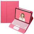 For OPPO Pad 3 / Pad 2 Candy Color Bluetooth Keyboard Leather Case, Round Key with Touchpad(Red) - Others Keyboard by PMC TechLife | Online Shopping South Africa | PMC TechLife | Buy Now Pay Later Mobicred