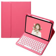 For OPPO Pad 3 / Pad 2 Candy Color Bluetooth Keyboard Leather Case, Round Key(Red) - Others Keyboard by PMC TechLife | Online Shopping South Africa | PMC TechLife | Buy Now Pay Later Mobicred
