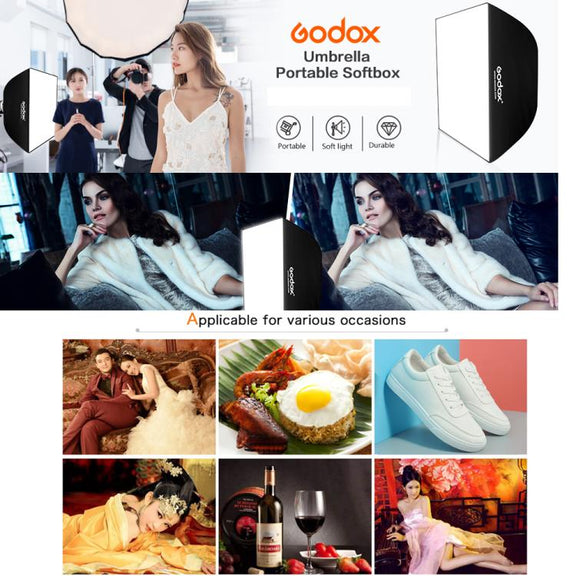 Godox UB Series Four Corner Umbrella Softbox, Size:60 x 60cm
