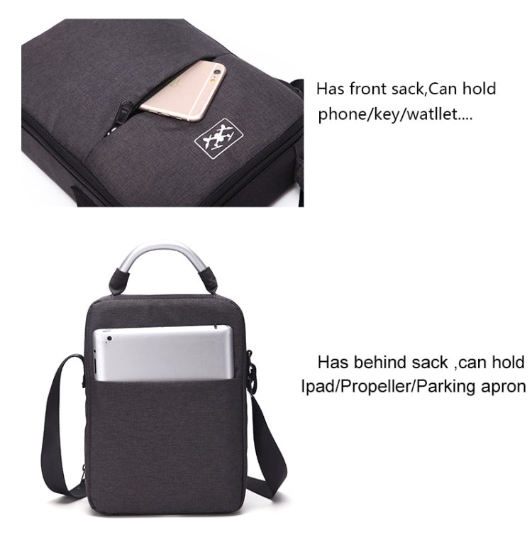For DJI Mavic Air 2 Water-resistant Drone Shoulder Storage Bag Protective Box(Black)