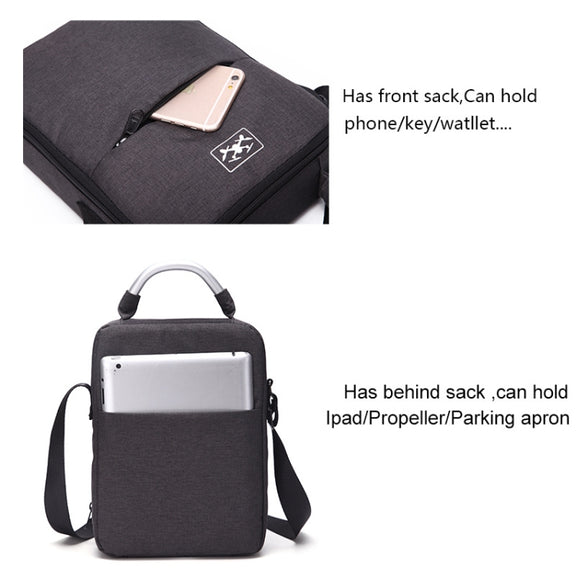For DJI Mavic Air 2 Water-resistant Drone Shoulder Storage Bag Protective Box(Black)
