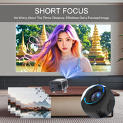A10 Plus 1280 x 720P 200ANSI Amlogic H713 CPU Android 11.0 Smart Projector, AU Plug(Metal Grey)