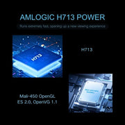 A10 Plus 1280 x 720P 200ANSI Amlogic H713 CPU Android 11.0 Smart Projector, UK Plug(Metal Grey)