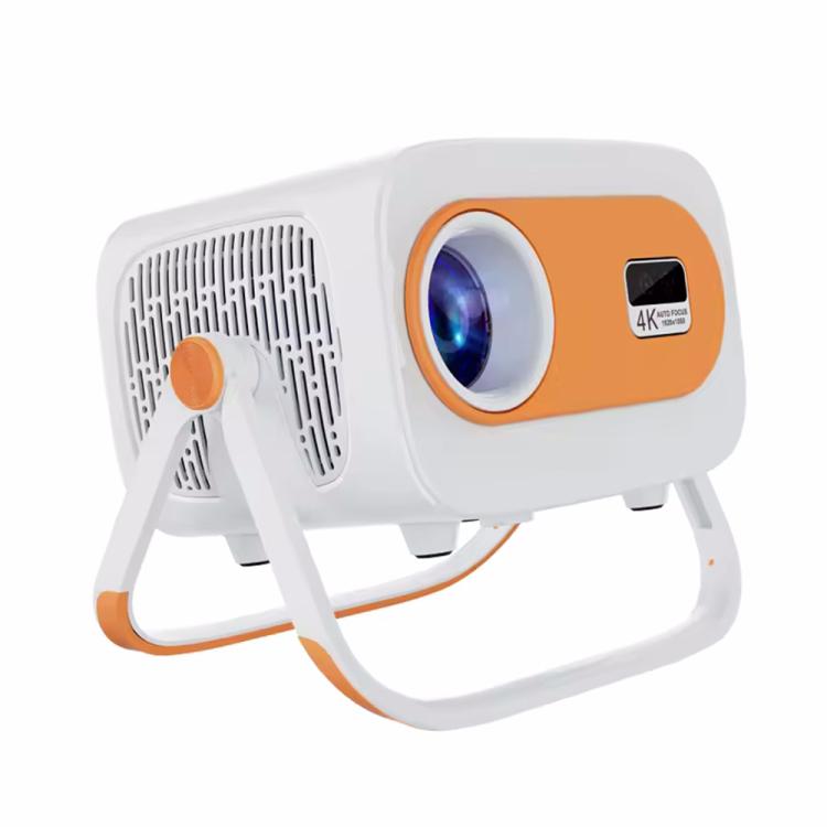 JY325 1280 x 720P 200ANSI Amlogic H713 CPU Android 11.0 Portable Projector, EU Plug(White)
