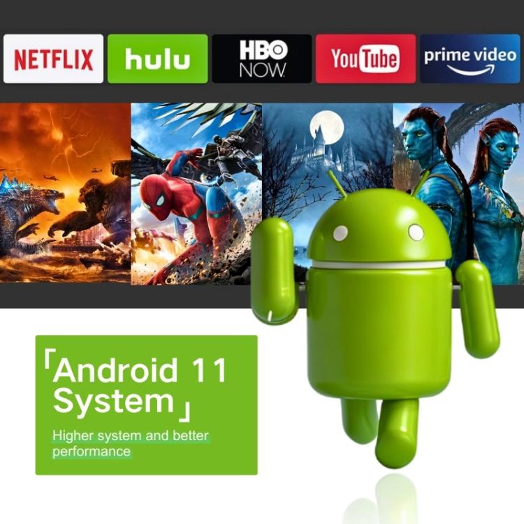 M10 1280 x 720P 200ANSI Amlogic H713 CPU Android 11.0 Smart Projector, UK Plug(White)