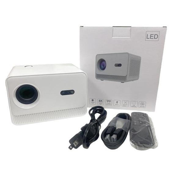 M10 1280 x 720P 200ANSI Amlogic H713 CPU Android 11.0 Smart Projector, EU Plug(White)