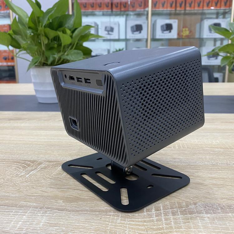 M10 Plus 1280 x 720P 200ANSI Amlogic H713 CPU Android 11 Smart Projector with Bracket, EU Plug(Metal Grey)