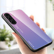 For Samsung Galaxy S25+ 5G Gradient Color Glass Phone Case(Pink Purple) - Galaxy S25+ 5G Cases by PMC Jewellery | Online Shopping South Africa | PMC Jewellery | Buy Now Pay Later Mobicred