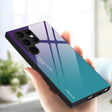 For Samsung Galaxy S25 Ultra 5G Gradient Color Glass Phone Case(Aurora Blue) - Galaxy S25 Ultra 5G Cases by PMC Jewellery | Online Shopping South Africa | PMC Jewellery | Buy Now Pay Later Mobicred