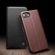 For iPhone 16e QIALINO Classic Gen2 Genuine Leather Phone Case(Black)