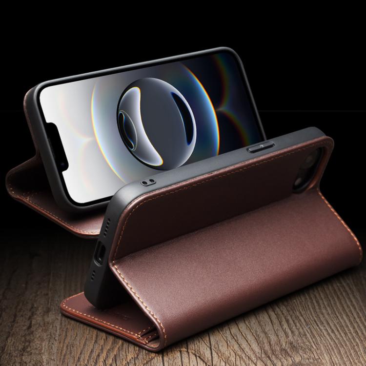 For iPhone 16e QIALINO Classic Gen2 Genuine Leather Phone Case(Brown)