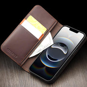 For iPhone 16e QIALINO Classic Gen2 Genuine Leather Phone Case(Brown)
