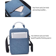 For DJI Mavic Air 2 Portable Oxford Cloth Shoulder Storage Bag Protective Box(Blue Black)