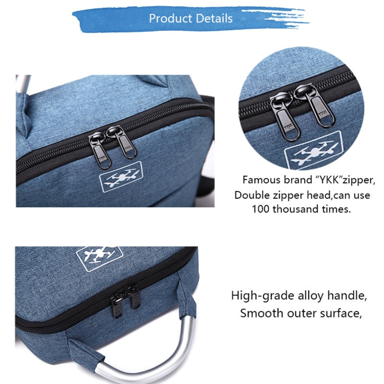 For DJI Mavic Air 2 Portable Oxford Cloth Shoulder Storage Bag Protective Box(Blue Red)