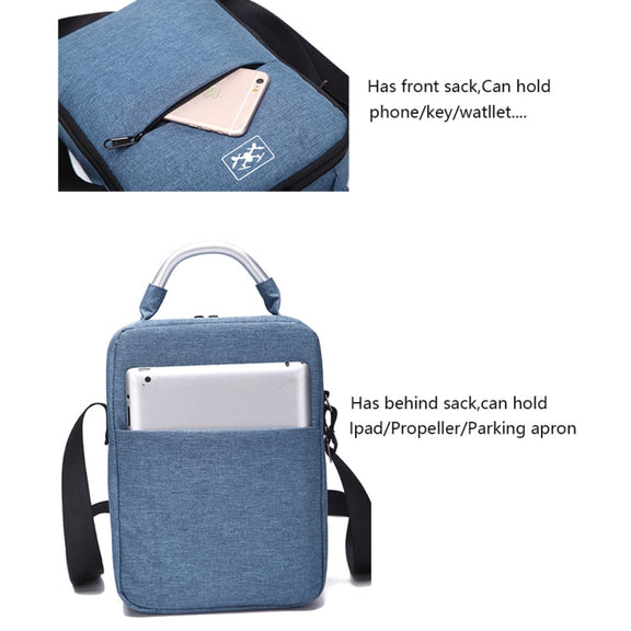 For DJI Mavic Air 2 Portable Oxford Cloth Shoulder Storage Bag Protective Box(Blue Red)