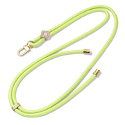 DUX DUCIS Garden Series Begonia Pattern Adjustable Crossbody Phone Lanyard(Green Yellow)