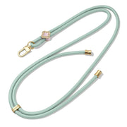 DUX DUCIS Garden Series Begonia Pattern Adjustable Crossbody Phone Lanyard(Light Green)
