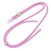 DUX DUCIS Garden Series Begonia Pattern Adjustable Crossbody Phone Lanyard(Pink)