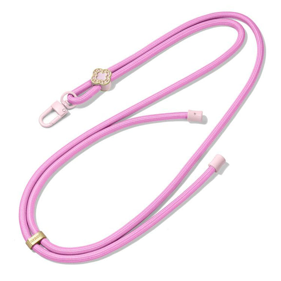 DUX DUCIS Garden Series Begonia Pattern Adjustable Crossbody Phone Lanyard(Pink)