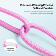 DUX DUCIS Garden Series Begonia Pattern Adjustable Crossbody Phone Lanyard(Pink)