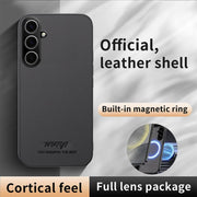 For Samsung Galaxy S25 5G HUIYI Leather Magnetic Phone Case(Grey)