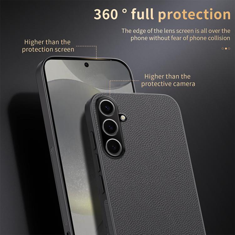 For Samsung Galaxy S25+ 5G HUIYI Leather Magnetic Phone Case(Black)