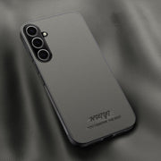 For Samsung Galaxy S25+ 5G HUIYI Leather Magnetic Phone Case(Grey)