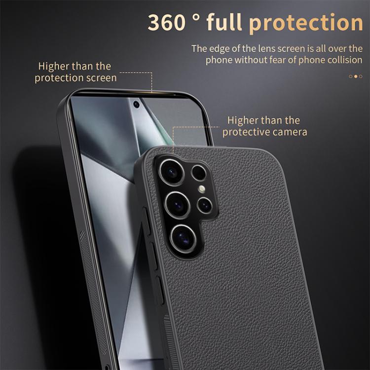 For Samsung Galaxy S25 Ultra 5G HUIYI Leather Magnetic Phone Case(Black)
