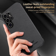 For Samsung Galaxy S25 Ultra 5G HUIYI Leather Magnetic Phone Case(Brown)