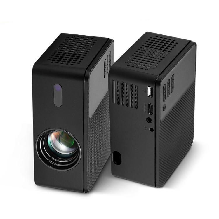 AUN A32 1280x720P 200ANSI D3100 CPU WIFI Display Smart Projector, UK Plug(Black)