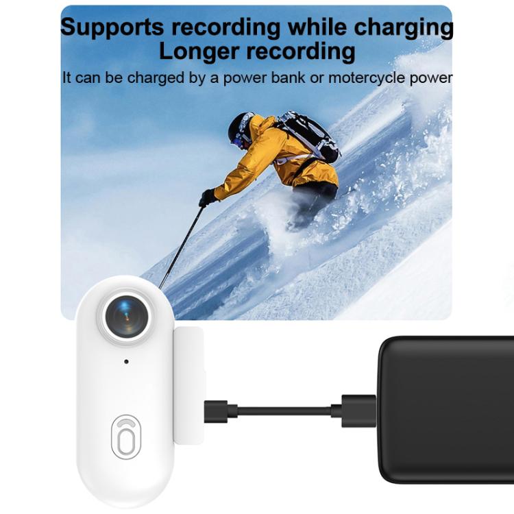 H88 1080P Thumb Sports Camera Mini WiFi Camera, Specification:Simple Version(White)
