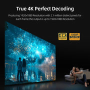 AUN U002 1920x1080P 970ANSI Android 12 Home Theater Smart Projector, AU Plug(Dark Grey)