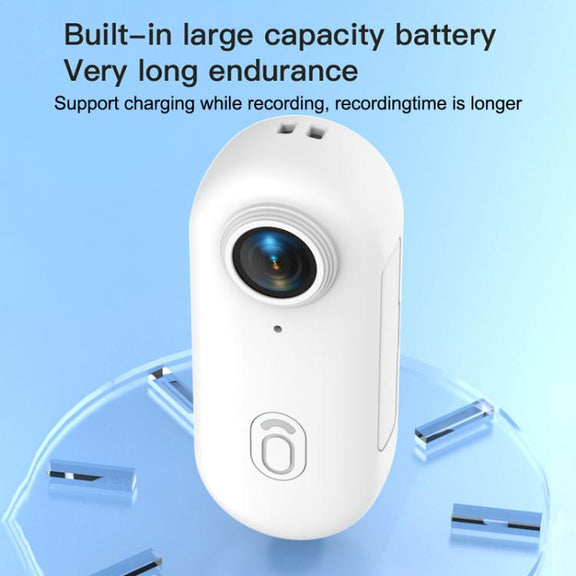 H88 4K Thumb Sports Camera Mini WiFi Camera, Specification:Simple Version(White)
