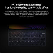 For Xiaomi Pad 7 / 7 Pro Original Xiaomi Keyboard Double-sided Protective Case Smart Leather Tablet Case(Grey)