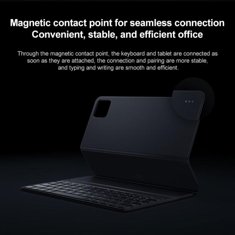 For Xiaomi Pad 7 / 7 Pro Original Xiaomi Keyboard Double-sided Protective Case Smart Leather Tablet Case(Grey)
