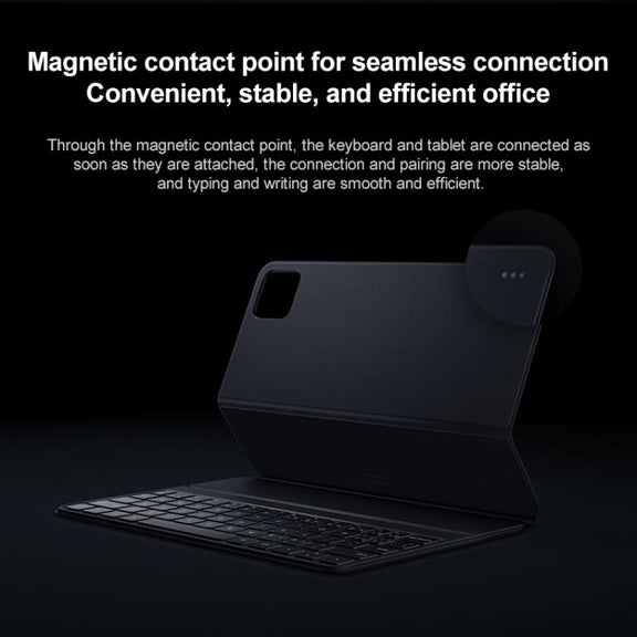 For Xiaomi Pad 7 / 7 Pro Original Xiaomi Keyboard Double-sided Protective Case Smart Leather Tablet Case(Grey)