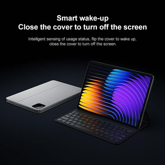 For Xiaomi Pad 7 / 7 Pro Original Xiaomi Keyboard Double-sided Protective Case Smart Leather Tablet Case(Grey)