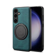 For Samsung Galaxy S25 5G Denior A14 Skin Feel Rotating Holder MagSafe Phone Case(Blue) - free shipping - PMC Jewellery - Order now!