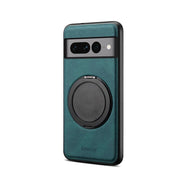 For Google Pixel 7 Pro Denior A14 Skin Feel Rotating Holder MagSafe Phone Case(Blue)