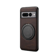 For Google Pixel 7 Pro Denior A14 Skin Feel Rotating Holder MagSafe Phone Case(Brown)