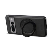 For Google Pixel 7 Pro Denior A14 Skin Feel Rotating Holder MagSafe Phone Case(Black)