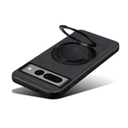 For Google Pixel 7 Pro Denior A14 Skin Feel Rotating Holder MagSafe Phone Case(Black)
