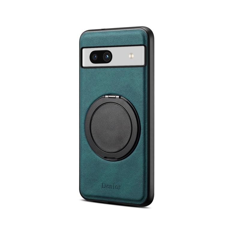 For Google Pixel 7a Denior A14 Skin Feel Rotating Holder MagSafe Phone Case(Blue)