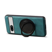 For Google Pixel 7a Denior A14 Skin Feel Rotating Holder MagSafe Phone Case(Blue)