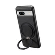 For Google Pixel 7a Denior A14 Skin Feel Rotating Holder MagSafe Phone Case(Black) - free shipping - PMC TechLife - Order now!