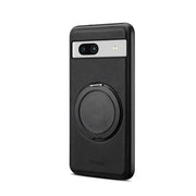 For Google Pixel 7a Denior A14 Skin Feel Rotating Holder MagSafe Phone Case(Black)